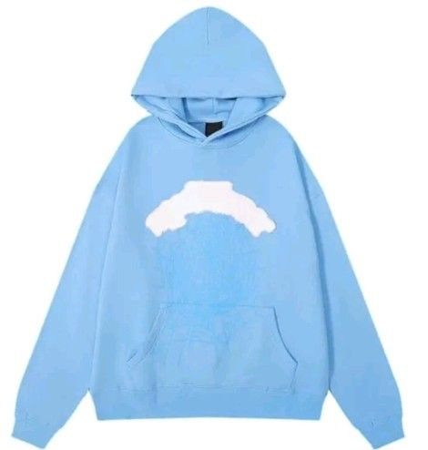 Drip in the Clouds – Sp5der Sky Blue Hoodie for Bold Style & Comfort