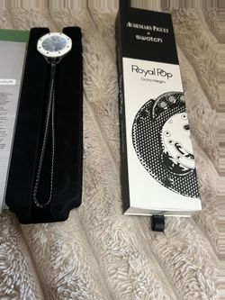 Brand New Swatch Black Watch – Never Worn – Complete Set