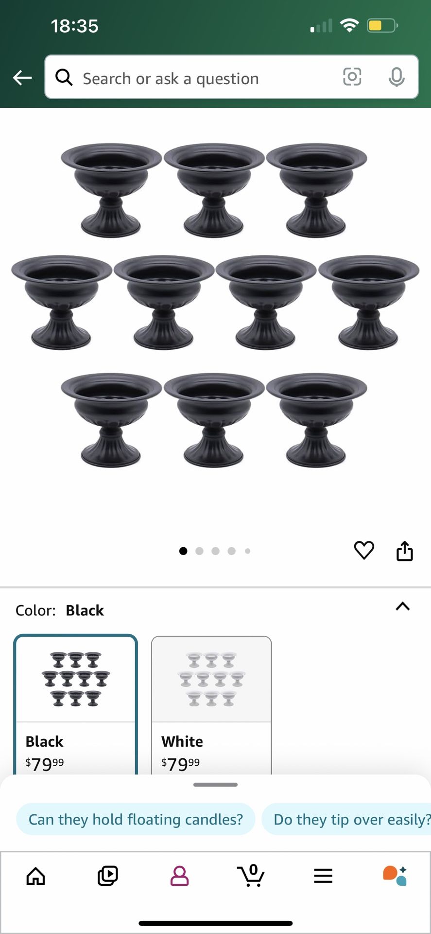 Centerpiece Compote Vases