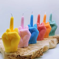 Handmade  Middle Finger Candles