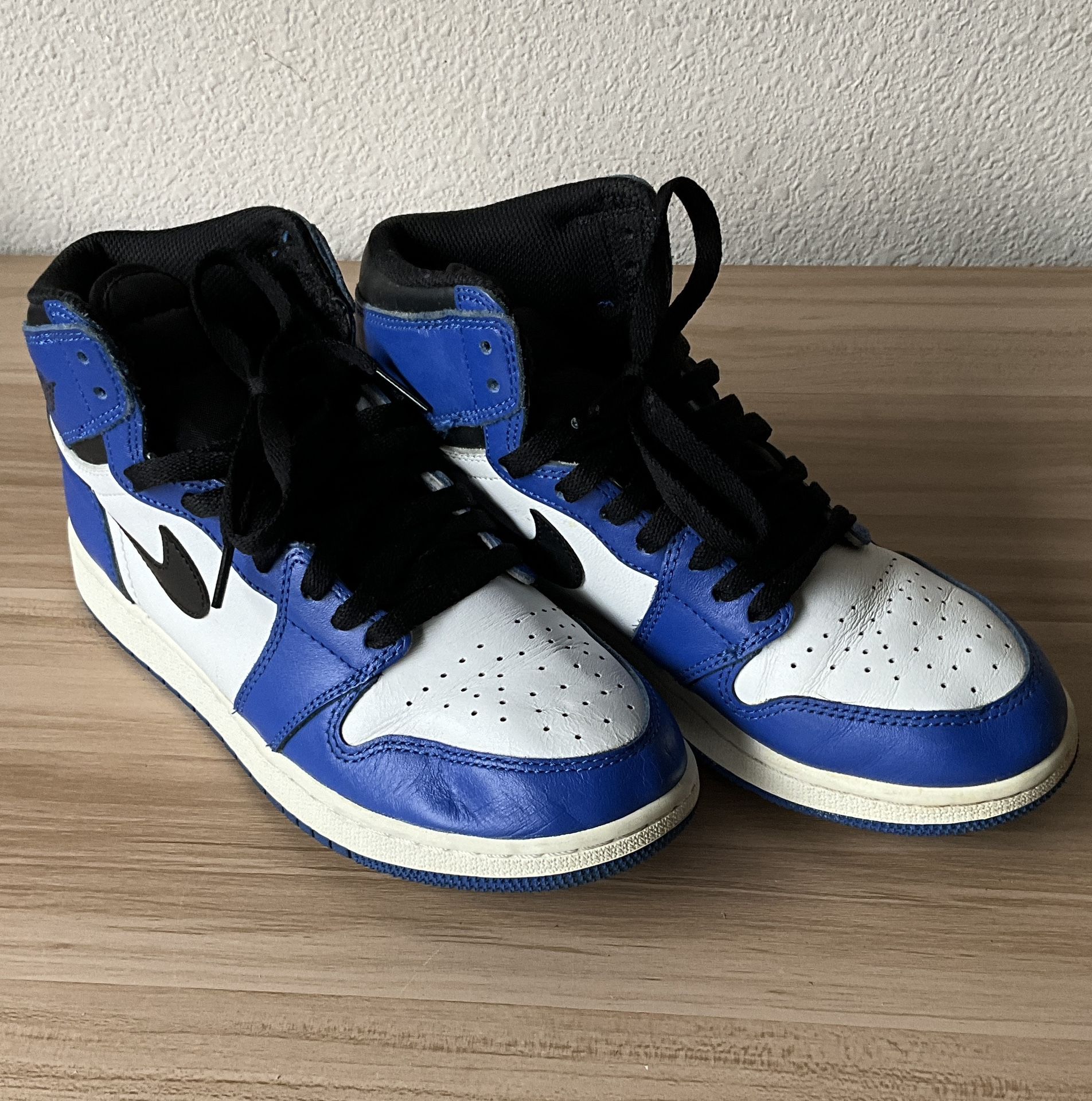 Nike Air Jordan 1 Retro High Game Royal Blue White 575441-403 Size 7Y