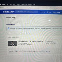 RAUW CONCERT TICKETS 