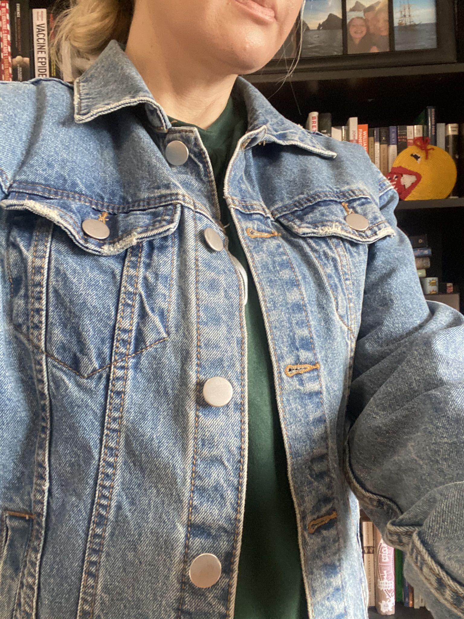 Cute Denim Jacket - Perfect Condition - Oversized Size Small