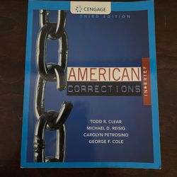 American Corrections 3rd Edition Textbook