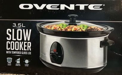Ovente  3.5L slow cooker with tempered glass lid NEW in box