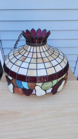 Tiffany-Style Stained Glass Hanging Lamp Shade