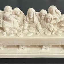 Vintage The Last Supper Sculpture Jesus Christ Apostles just $7