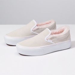 Vans Classic Suede Slip-On Platform Sneaker