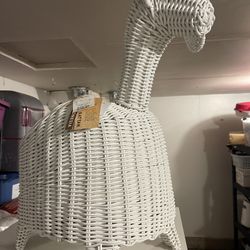 Wicker Giraffe Storage Basket