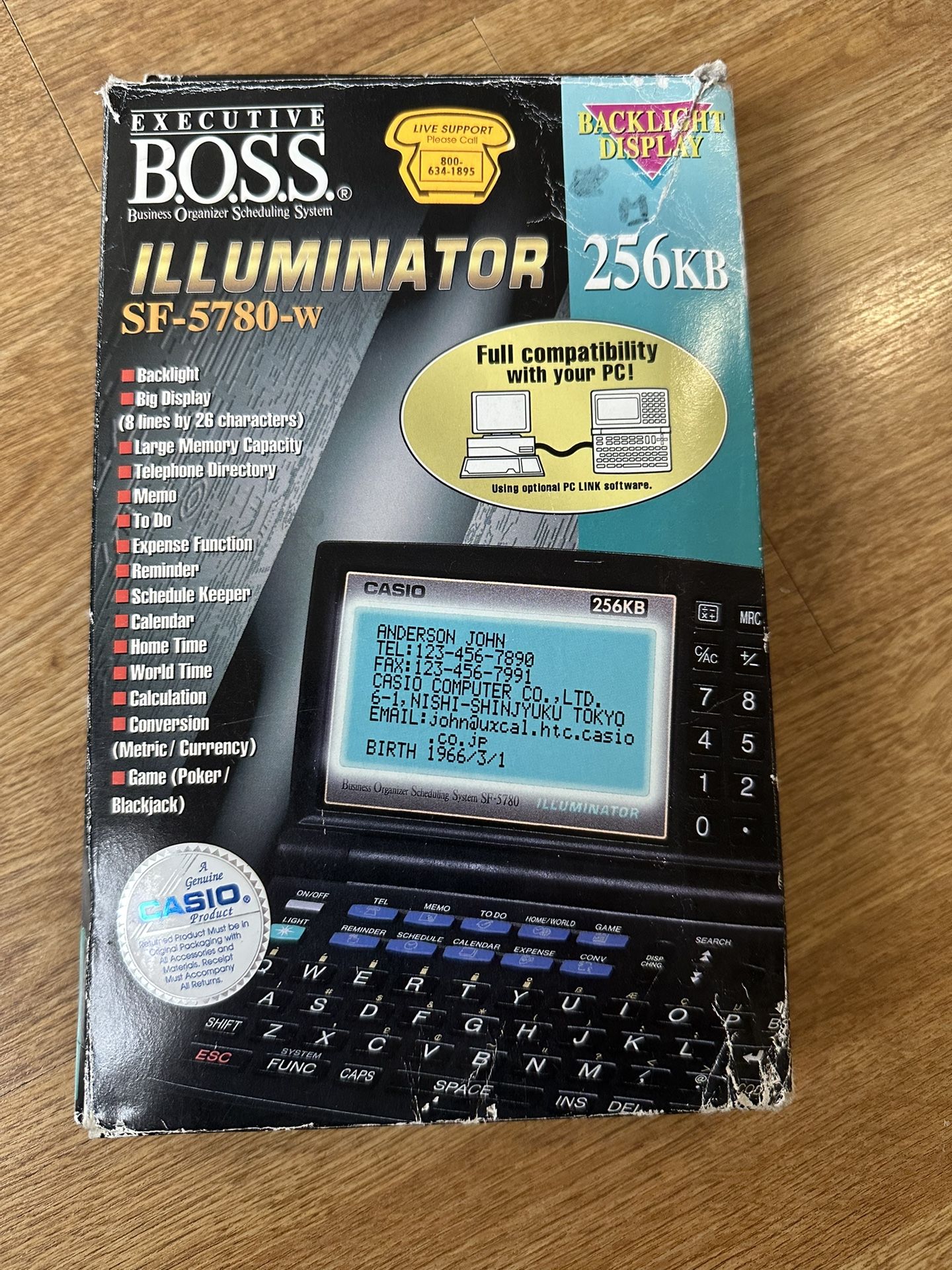 Casio SF-5780 Illuminator Executive Business Organizer System 256KB