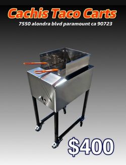 New Deep Fryer | Includes Hose With Regulador And 2 Baskets | Freidora Nueva Con 2 Canastas Y Mangue