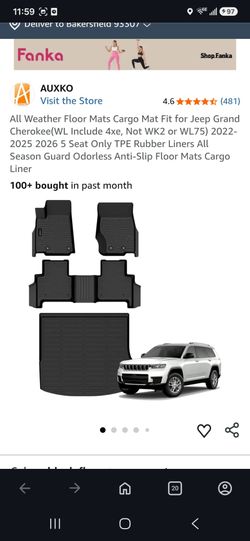 Brand New In Box All Weather Floor Mats Cargo Mat Fit for Jeep Grand Cherokee