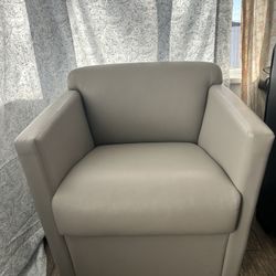 Imperial Gray Leather Chairs 
