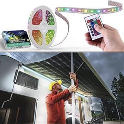 NEW! LED Lights for RV Awning | DIY Kit | 30' LED Awning Lights for RV & Campers | IP68 Waterproof R