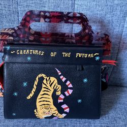 Min & Mon Black Leather Crossbody Handbag