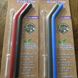Silicone reusable straws￼