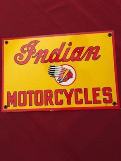 Vintage porcelain sign 12” x 8”