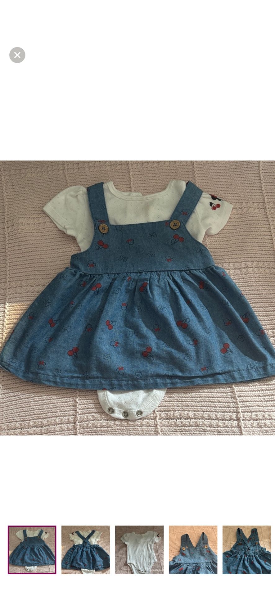 Disney Blue And White Baby Casual Dress
