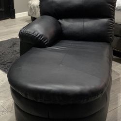 Black Leather Couch