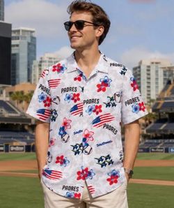 Padres 4th of July Button Up!