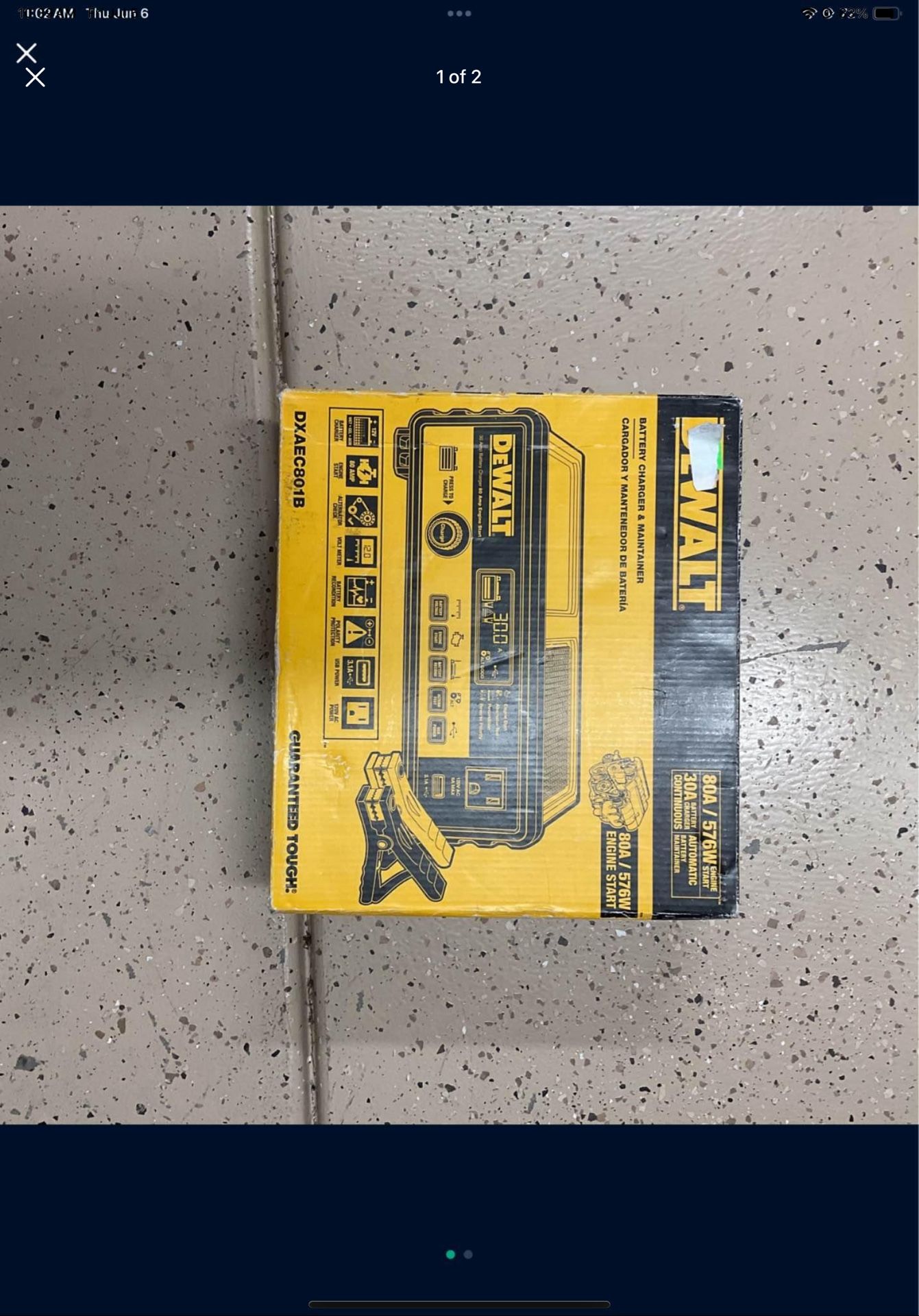 Dewalt Dxaec801b In Box Battery Maintainer