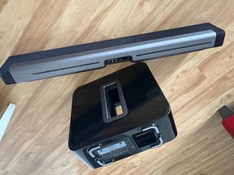 Sonos subwhoofer and soundbar