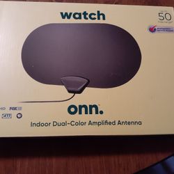 ONN.INDOOR DUAL COLOR  AMPLIFIED ANTENNA $10.00 GOOD CONDITION