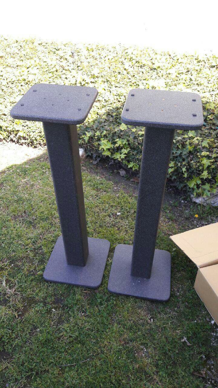 KK Audio 36" Studio Monitor Speaker Stands Made in USA dark grey, good condition