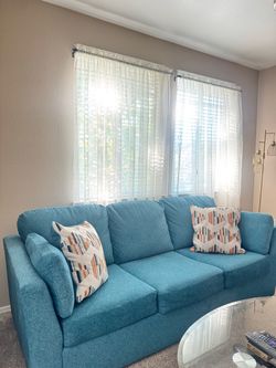 Teal Blue Sofa Set