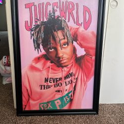 Juice Wrld Picture Frame 3 Ft By 2ft
