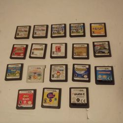Lot of 18 Nintendo DS Games Mariokart Mario Party Pokémon Monkeyball Skate