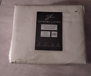 Supreme Living 4 Piece Sheet Set ( KING SIZE)