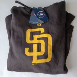 San Diego Padres Majestic Men's Brown Hoodies