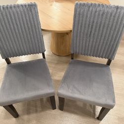 Velvet Dining Chairs Set Of 2 ( brand New ) 