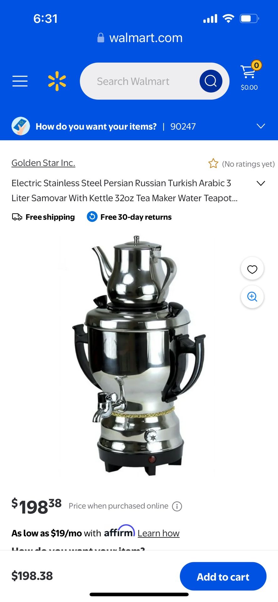 Deluxe Electric Samovar Kettle