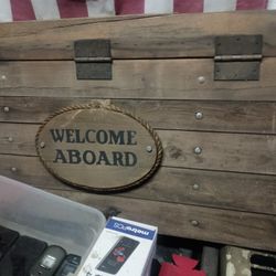 Deco. Wood  Welcome Aboard 