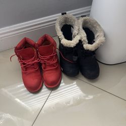 Timberland And Northface Boots Both Size 13 C Great Condition