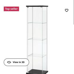 NEW In Box IKEA Detolf Glass Cabinet Shelf