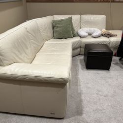 White Leather Sofa From Kasala