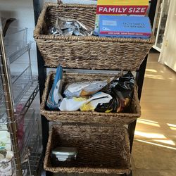 3 Tiered Wicker Baskets