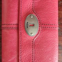 Women's Leather Fossil Wallet 