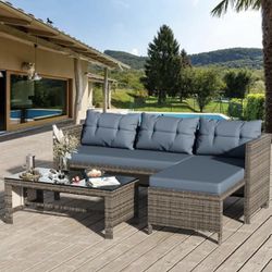 BRAND NEW 3 Piece Outdoor Patio Wicker Furniture Set FREE DELIVERY 🚚 
