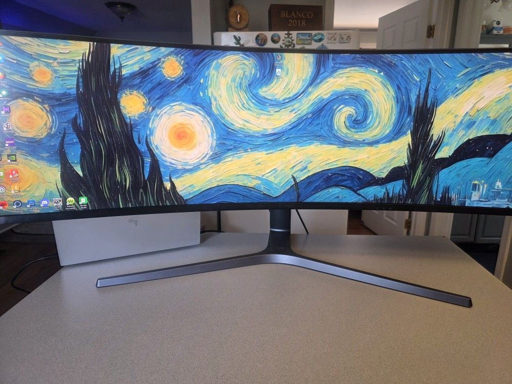 Samsung 49" CHG90 144Hz Curved Ultrawide Gaming Monitor (LC49HG90DMNXZA) - Black