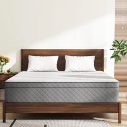 14”Queen size Memory Foam and Innerspring Hybrid Mattress in a Box with Individual Pocket Spring for Motion Isolation & Silent Sleep, CertiPUR-US