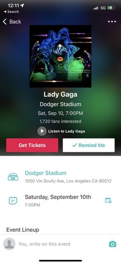 Lady Gaga Loge 162