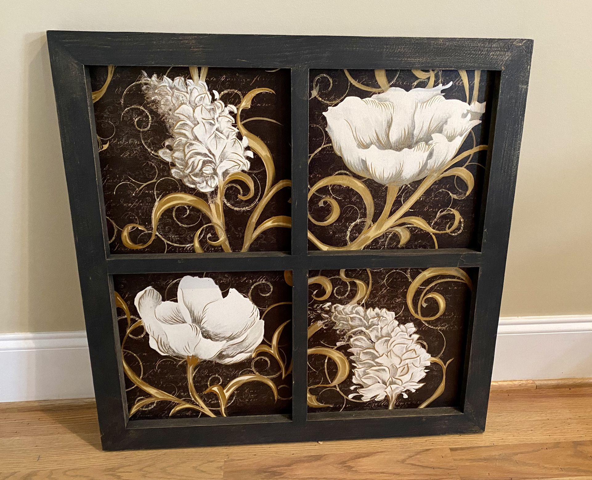 Orig. $139! Gorgeous Farmhouse Style Wall Artwork In Excellent Condition! REDUCED!!