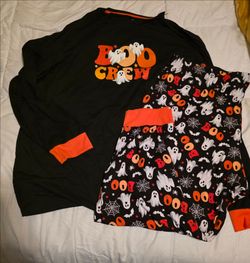 Halloween BOO Crew Pajama Set