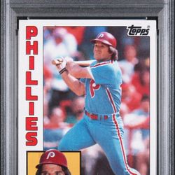 PSA 7 BASEBALL CARD 1984 TOPPS PETE ROSE PHILADELPHIA PHILLIES
