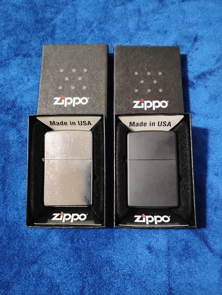 TWO Zippo Lighters - NIB
