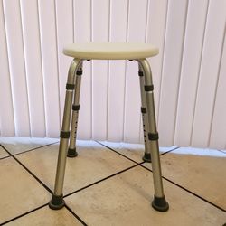 White Shower Stool Bath Adjustable Seat (Nova)